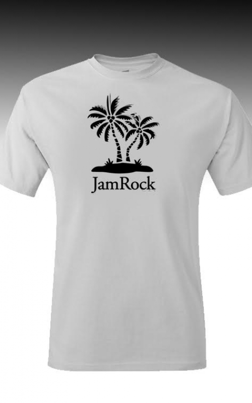Jamrock Palm Tree White Tee